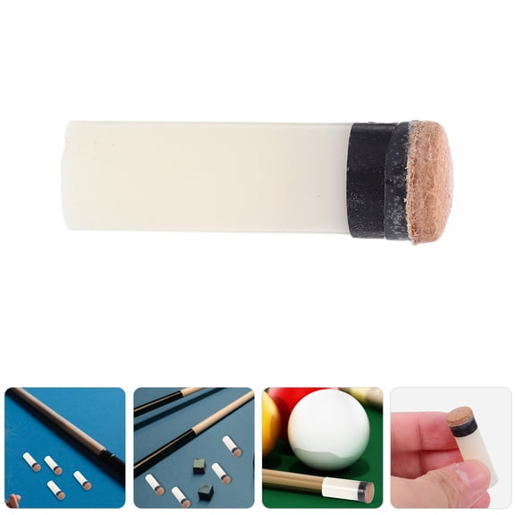 Toyvian 5-Piece Screw-On Pool Cue Tips Replacement Kit, Billiard Cue Accessories for Quick and Easy Repair