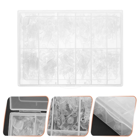 Toyvian 600Pcs Coffin Nails Tips Transparent Plastic Salon False Nail Tips Glossy Finish