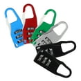 thumbnail image 1 of Toyvian 6pcs Combination Lock Luggage Padlocks Silver Zinc Alloy for Travel Bags, 1 of 8
