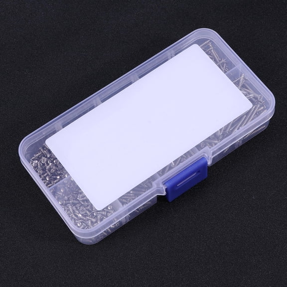 Toyvian 800Pcs Countersink Screw Set with Reusable Plastic Box for Craftsmen and Repair