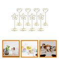 thumbnail image 1 of Toyvian 8Pcs Golden Metal Card Holder Clips for Table Number Signs Wedding Place Card Displays, 1 of 8