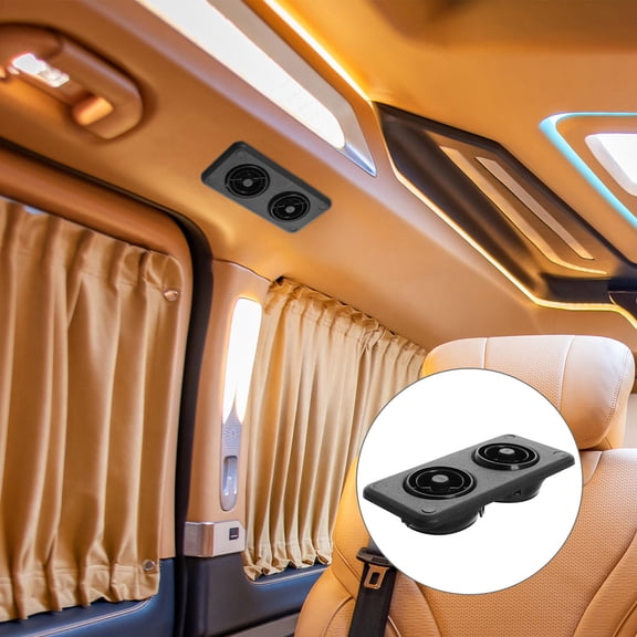 Toyvian Black Roof Vent for Bus and Truck AC Systems with Adjustable Airflow Outlet, Easy Installation Ventilation Accessory