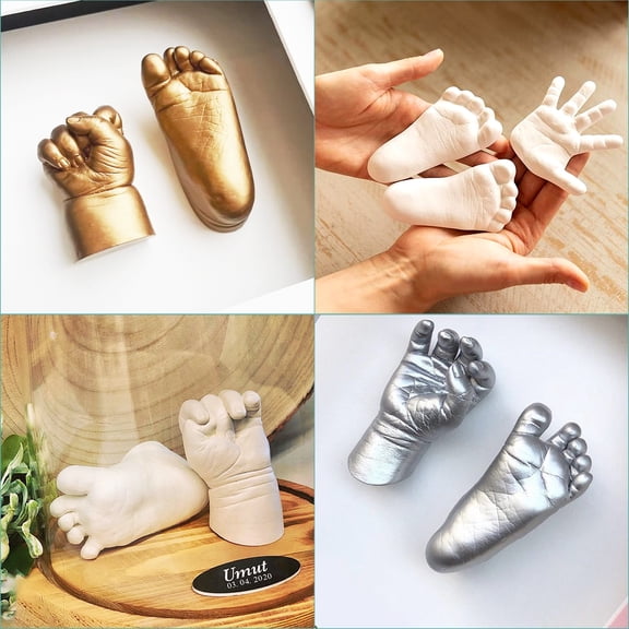 Toyvian Baby Hand Foot Mold Kit Baby Keepsake Kit Easy Casting Process For Boys And Girls