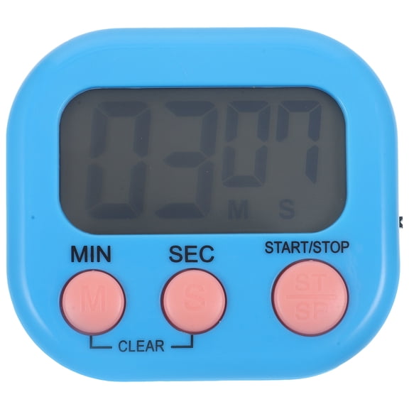 Toyvian Household Digital Timer ABS Material Magnetic Back Compact Easy Operating Kitchen Tool