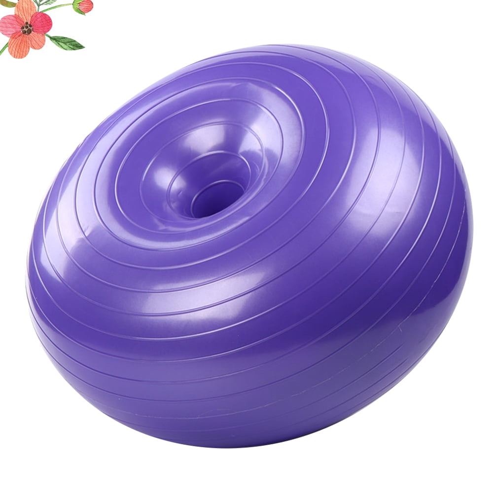 Toyvian Exercise Ball Yoga Ball Purple PVC for Indoor Use with High Grip 1Pack