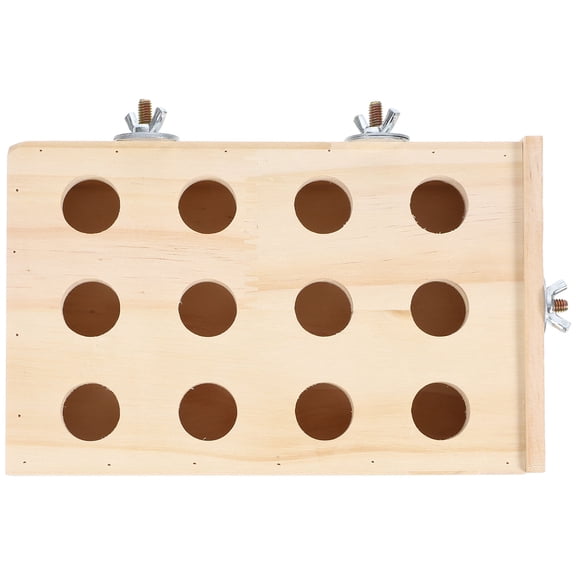 Toyvian Parrot Tearing Toys Parrot Feeding Toy Wood Multi 1Pack