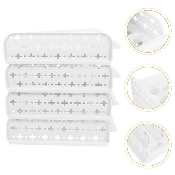 Toyvian 30 Egg Storage Box Stackable Container for Kitchen Organization Easy to Clean White Design