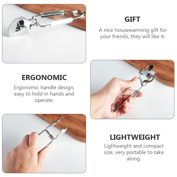 Toyvian Stainless Steel Snail Tong and Fork Set with Ergonomic Handles for Use, 1 Set Kitchen Tool