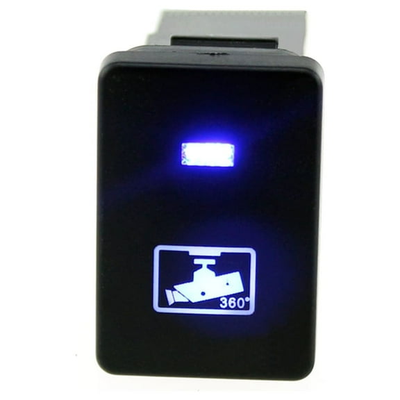 Toyvian Black ABS 12V Control Push Button Switch for Car Dvr Use with Flame Resistant