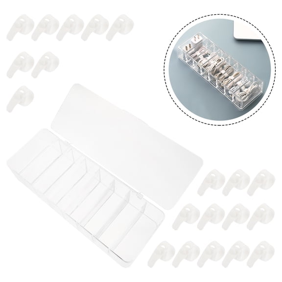 Toyvian Large Plastic Cable Organizer Box with Lid, Cord Storage Solution for Electronics, Home Office and Desk Management