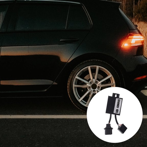 Toyvian Car LED Decoder Black Plastic Anti Flicker Load Canceller for Automotive Use