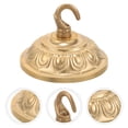 thumbnail image 1 of Toyvian Golden Metal Chandelier Canopy with Hook Sturdy Pendant Light Ceiling Cover Plate, 1 of 5