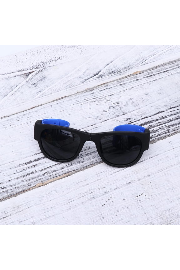 Chic Spa Photo Booth Props Eyeglasses 1 Set Blue Plastic UV Protection Adults Back to School