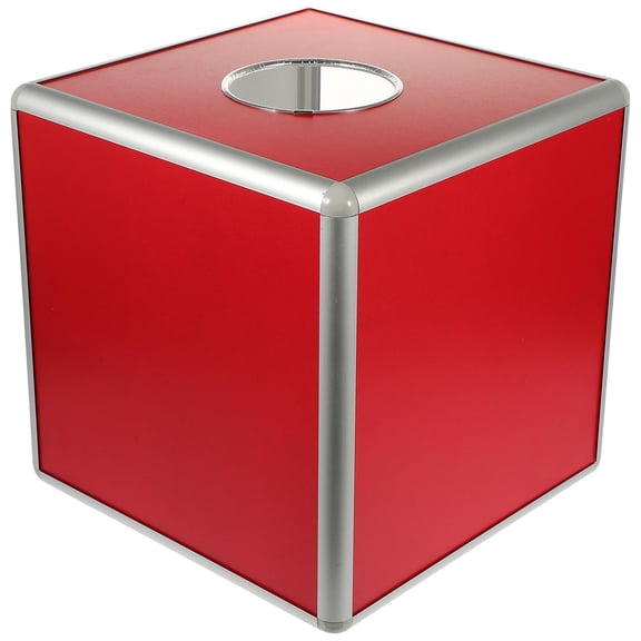 Toyvian Donation Boxes For Fundraising Box Aluminum Alloy 1Set 11In