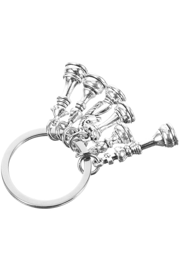Chess Charm Keychain Zinc Alloy 1Set Minimalist Bag Pendant