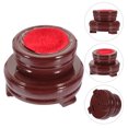 thumbnail image 1 of Toyvian Sphere Stand Wooden Material Round Display Holder for Stone Collectors 1Pcs, 1 of 6