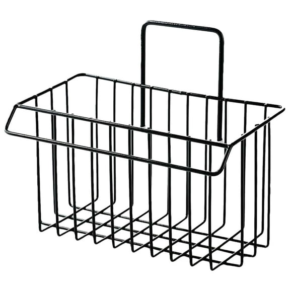 Toyvian Black Rectangular Storage Basket for Kitchen and Home Organization, Stylish and 1-Piece Set