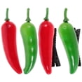thumbnail image 1 of Toyvian 4PCS Cute Vegetable and Chili Pepper Hair Clips for Women, Colorful Hair Accessories Set for Stylish Looks, 1 of 7