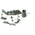 thumbnail image 1 of Toyvian Military Ruins Model Kit Olive Green Plastic for Sand Table Scenes, 1 of 8