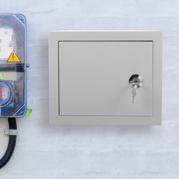 Toyvian Weatherproof Wall-Mounted Aluminum Electrical Box for Indoor and Outdoor Home Use, and Secure