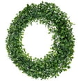 thumbnail image 1 of Toyvian Artificial Green Leaf Wreath for Front Door, Spring Season Decorative Welcome Wreath, Plastic Plant Home Decor, 1 of 6
