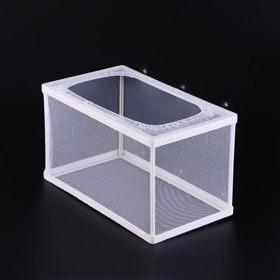 Toyvian Aquarium Fish Box with Plastic Frame and Polyester Net for Fish Breeding
