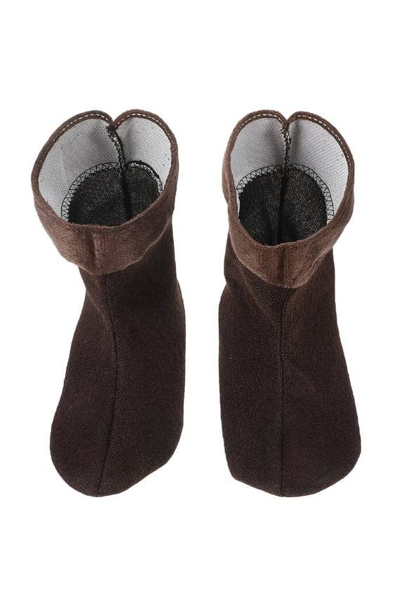 1Pair Black Removable Plush Boot Sock Inserts for Rain Boots Warm Comfortable Shoe Liners