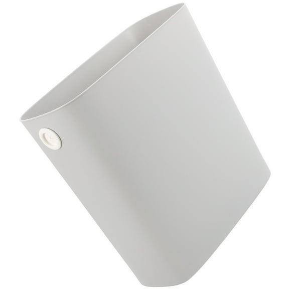 Toyvian Slim Kitchen Bin Light Grey Plastic Waste Container for Narrow Space Use