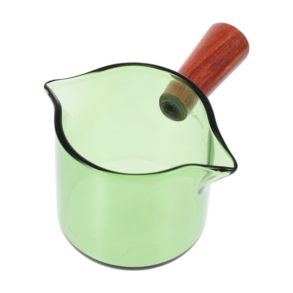 Toyvian Clear Glass Milk Jar Storage Simple Design Home Users Coffee Making 1Pcs