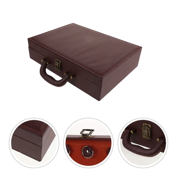 Toyvian Portable Handheld Storage Case Organizer, Synthetic Material Small Item Holder, Compact and 1 Piece