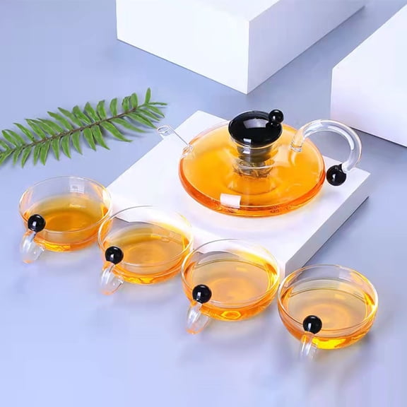 Toyvian Heat Resistant Glass Coffee Pot with Ergonomic Handle for Home Use