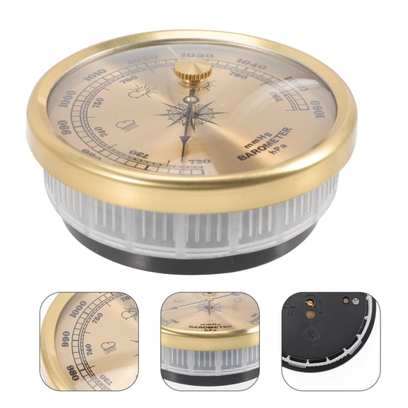 Toyvian High Precision Aneroid Barometer for Home Use with Hanging Design and Multifunctional Features