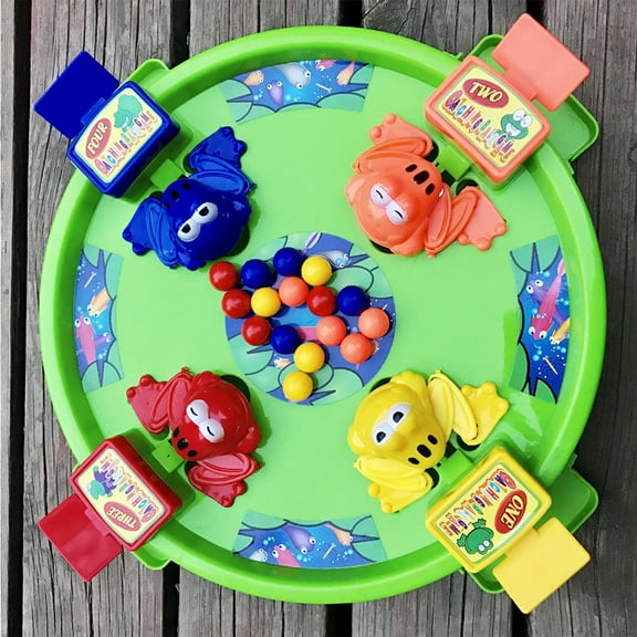 Toyvian Frogs Eating Balls Game Assorted Color Feeding Game for Hand Eye Coordination