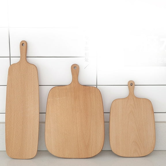 Toyvian Bread Kneading Board Breadboard Wood Beige 1Pack For Cutting Meat