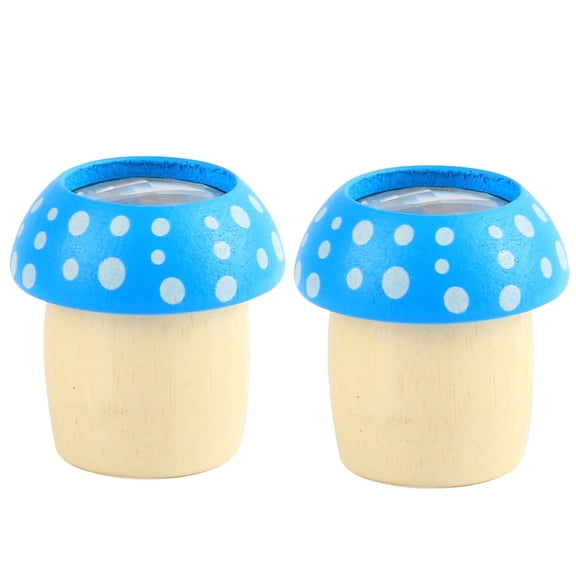 Toyvian Handmade Wood Toys Mushroom Shape Kaleidoscope Giving 2Pcs