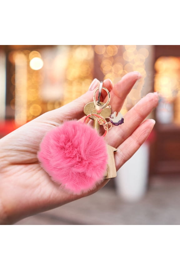Keychain Cute Key Chain for Car Keys Pink 1Pack