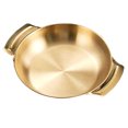 thumbnail image 1 of Toyvian Double Handle Stainless Steel Cooking Pan for Seafood and Hot Pot Kitchen Use, 1 of 8