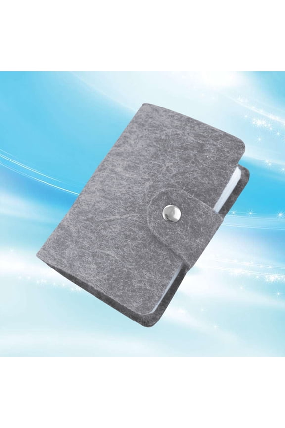 Bus Pass Wallet Felt Light Grey 1Pcs