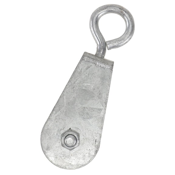 Toyvian Heavy Duty Steel Wire Pulley Silver 1 Set Load Bearing Hoisting