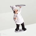 thumbnail image 1 of Toyvian Premium Resin Cooks Figurines for Indoor Outdoor Decoration White Modern Art Statue, 1 of 8