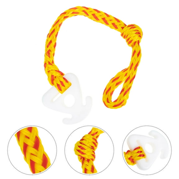 Toyvian High Grade Yellow Fast Tie Mooring Rope for Yacht and Outdoor Boat Accessories