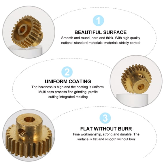 Toyvian RC Clutch Spur Gear with Brushless Motor Pinion Gears 1-Pack for High Performance Racing Cars