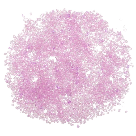 Toyvian Lavender Crushed Glass Chips for Nail Art and Resin Crafts DIY Accents