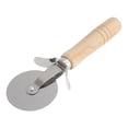 thumbnail image 1 of Toyvian Pizza Cutter with Wooden Handle, Non-Stick Blade, Kitchen Tool, Assorted Colors for Easy Slicing, 1 of 6
