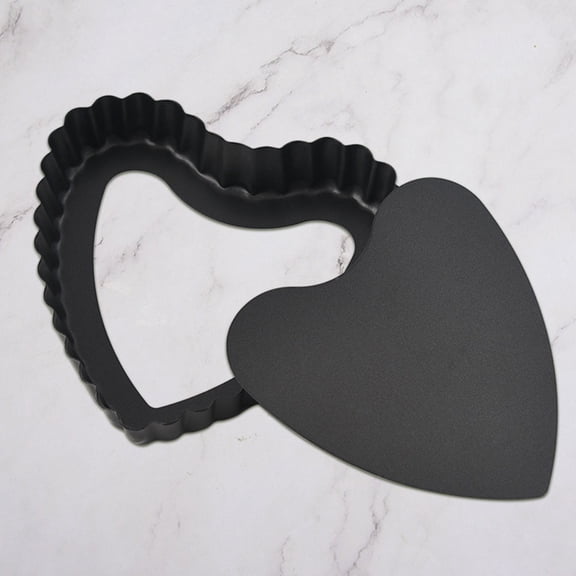 Toyvian Heart-Shaped Carbon Steel Non-Stick Baking Pan Oven Safe Kitchen Bakeware Tool