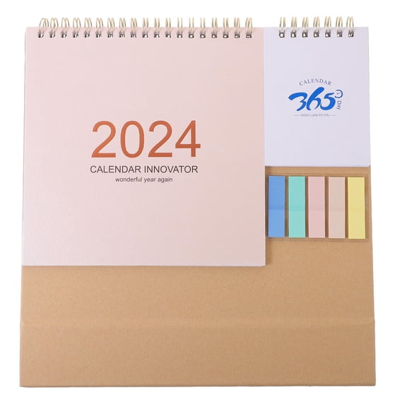 Toyvian Daily Desk Calendar 1 Piece Paper Planner Organizer for Office and Home Use, Desktop Schedule Tracker