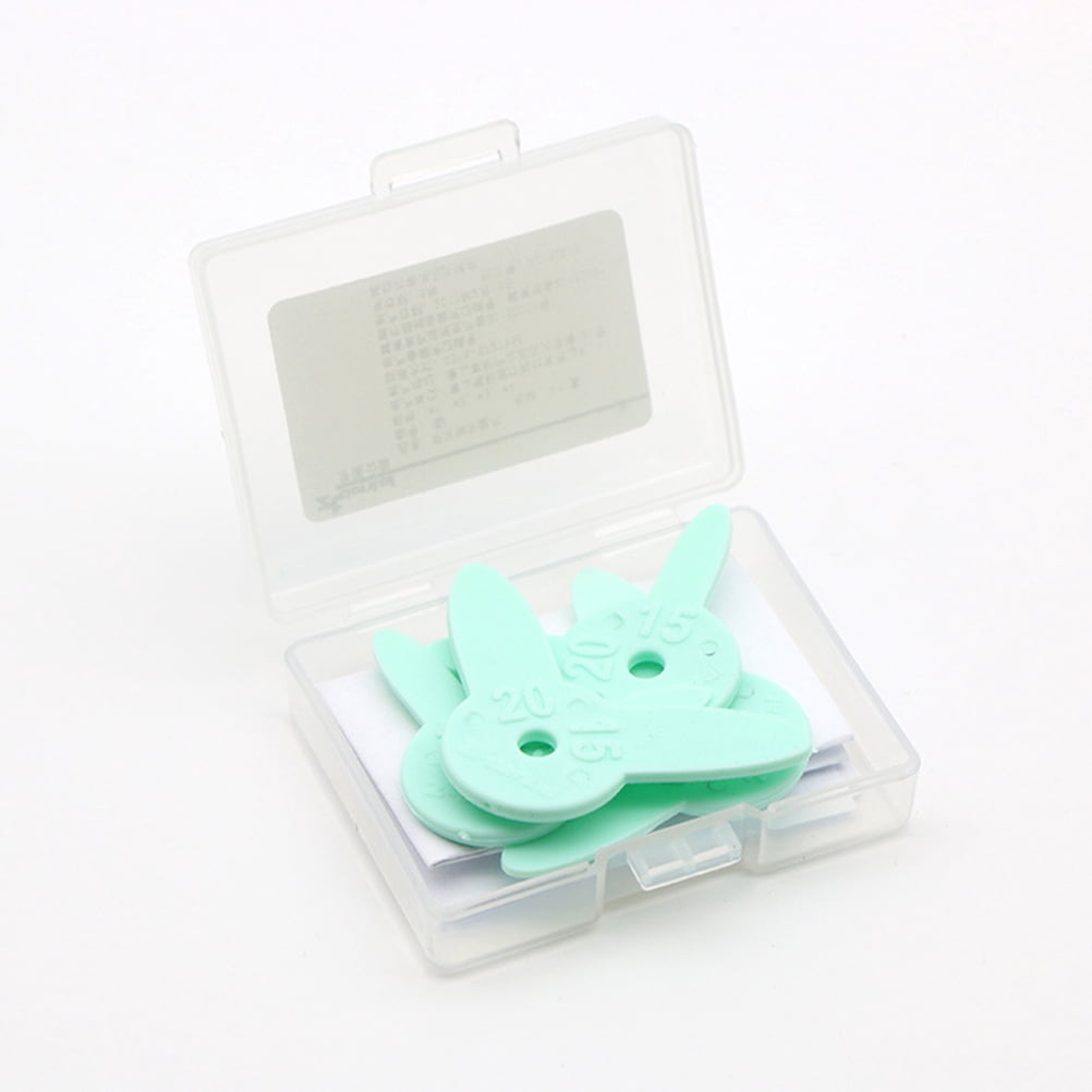 Toyvian Plaque Removal Gap Measuring Ruler Plastic Rectangular ...