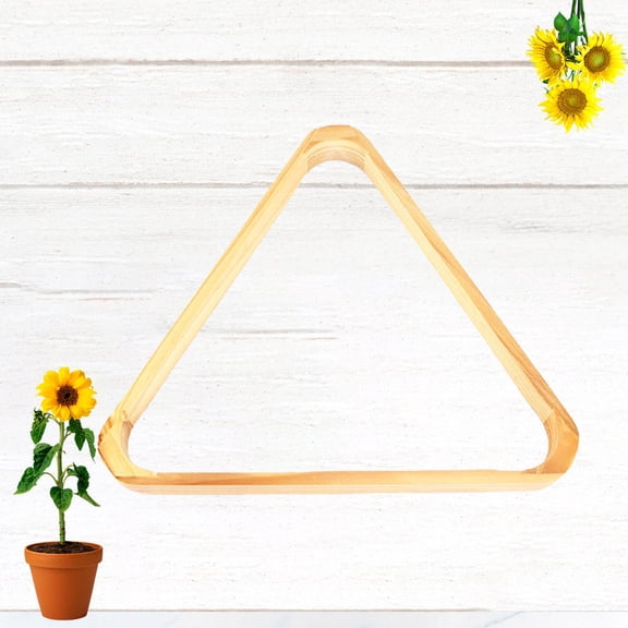 Toyvian Khaki Synthetic Material Billiard Triangle Rack Set - Billiard Accessories for Pool Table Games