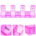 thumbnail image 1 of Toyvian Family Pill Organizer Daily Pill Organizer Pink 1 Set, 1 of 8