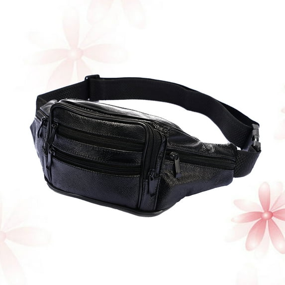Toyvian Sports Waist Bag in Black Multipurpose Waist Pouch for Hiking Biking and Casual Use